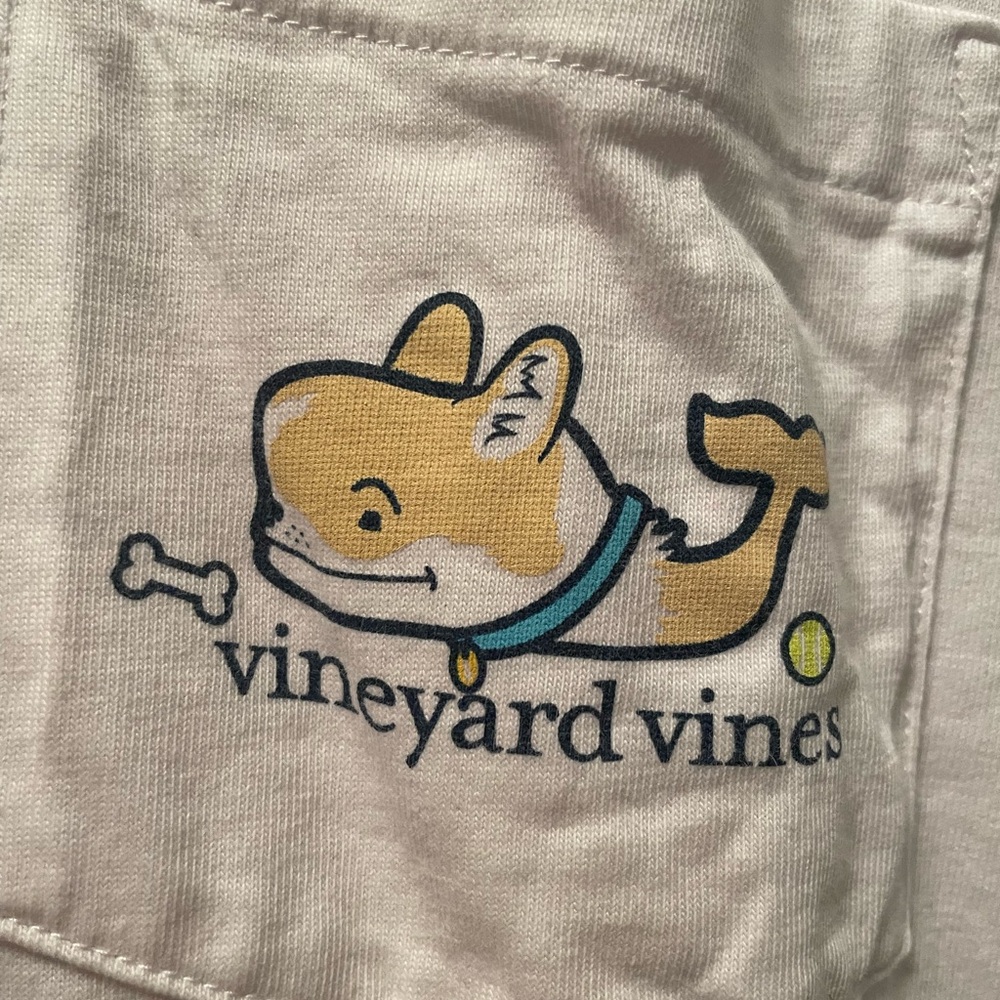Vineyard Vines Corgi White Long Sleeve Shirt - Picture 3 of 6